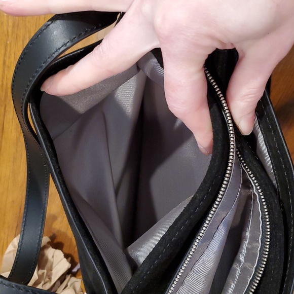 Mark & Graham Black Shoulder Bag with Tassel - Picture 12 of 15